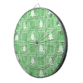 居心地の良いクリスマスツリーの醜いセーター市松模様にパターン ダーツボード (正面右)