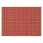 居心地の良いクリスマスツリーの醜いセーター市松模様にパターン テーブルクロス (正面(横))