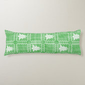 居心地の良いクリスマスツリーの醜いセーター市松模様にパターン ボディピロー (正面)