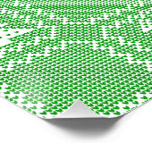 居心地の良いクリスマスツリーの醜いセーター市松模様にパターン ポスター (コーナー)