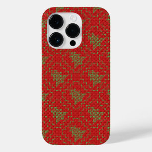 居心地の良いクリスマスツリーの醜いセーター市松模様にパターン Case-Mate iPhone 14 PROケース