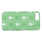 居心地の良いクリスマスツリーの醜いセーター市松模様にパターン Case-Mate iPhoneケース (裏面(横))