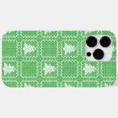 居心地の良いクリスマスツリーの醜いセーター市松模様にパターン Case-Mate iPhoneケース (裏面 (横))