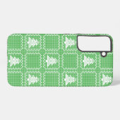 居心地の良いクリスマスツリーの醜いセーター市松模様にパターン SAMSUNG GALAXYケース (裏面横)