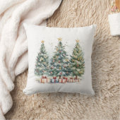 居心地の良いクリスマスツリー装飾品 クッション (ブランケット)