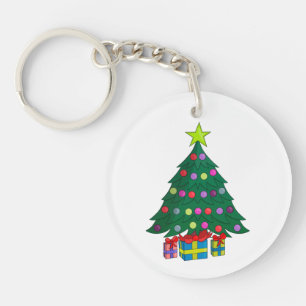 居心地の良いクリスマスツリー キーホルダー