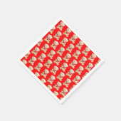 居心地の良いクリスマステディベア スタンダードカクテルナプキン (角)