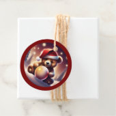 居心地の良いクリスマステディ雪だるま式TWArt フェイバータグ (インサイチュ)