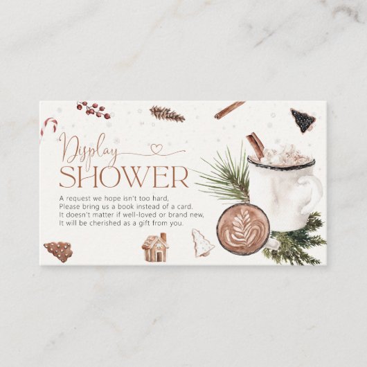 居心地の良いクリスマスディスプレイシャワーエンクロージャカード エンクロージャーカード (正面)