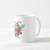 居心地の良いクリスマストンボ コーヒーマグカップ (正面右)