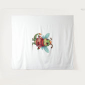 居心地の良いクリスマストンボ タペストリー (正面(横))