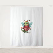 居心地の良いクリスマストンボ タペストリー (正面)