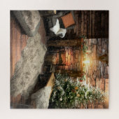 居心地の良いクリスマスバイザ暖炉ジグソーパズル ジグソーパズル (横)