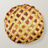 居心地の良いクリスマスパイ写真 ラウンドクッション (裏面)
