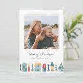 居心地の良いクリスマスビレッジフォト シーズンカード (スタンド正面)