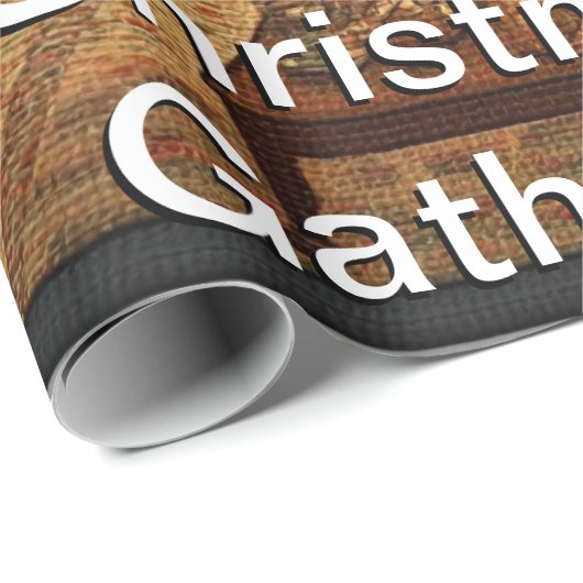 居心地の良いクリスマスファミリーギャザリング ラッピングペーパー (ロールコーナー)