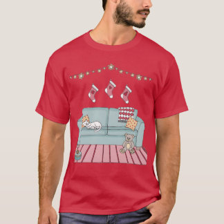 居心地の良いクリスマスファミリー Tシャツ