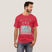 居心地の良いクリスマスファミリー Tシャツ (正面フル)