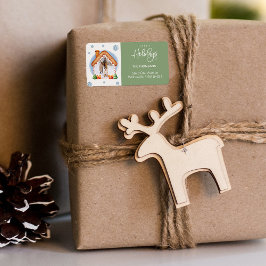 居心地の良いクリスマスフォトフレーム差出人住所 ラベル