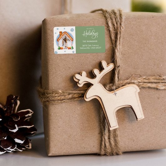 居心地の良いクリスマスフォトフレーム差出人住所 ラベル