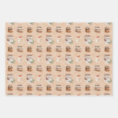 居心地の良いクリスマスフード&ドリンク ラッピングペーパーシート (正面3)