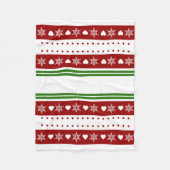 居心地の良いクリスマスブランケット、30インチ×40インチ フリースブランケット (正面)