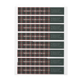 居心地の良いクリスマスプレド ラップアラウンドラベル (シート)