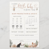 居心地の良いクリスマスベビーの予測とアドバイスカード (正面)