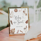 居心地の良いクリスマスベビーは甘いサイン 台座サイン