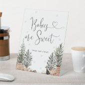 居心地の良いクリスマスベビーは甘いサイン 台座サイン (インサイチュ)