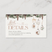 居心地の良いクリスマスベビーシャワー詳細エンクロージャカード エンクロージャーカード (正面)