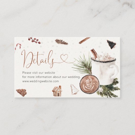 居心地の良いクリスマスベビーシャワー詳細エンクロージャカード エンクロージャーカード (正面)