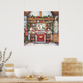 居心地の良いクリスマスポスター ポスター (キッチン)