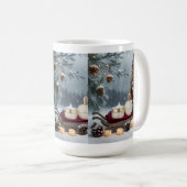 居心地の良いクリスマスマグ：ウォームアップとフェスティバル応援 コーヒーマグカップ (正面右)