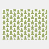 居心地の良いクリスマスラッピング紙セット3 ラッピングペーパーシート (正面2)