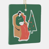 居心地の良いクリスマス オブジェ セラミックオーナメント (右)