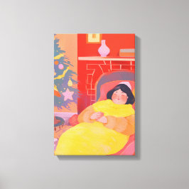 居心地の良いクリスマス キャンバスプリント