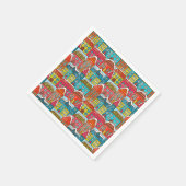 居心地の良いクリスマス スタンダードカクテルナプキン (角)