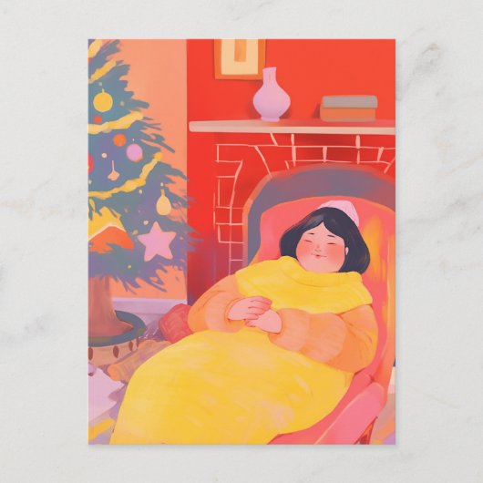 居心地の良いクリスマス ポストカード (正面)