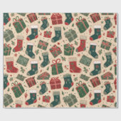 居心地の良いクリスマス ラッピングペーパー (フラット)