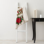 居心地の良いクリスマス：刺繍フリース毛布 シェルパブランケット (インサイチュ)