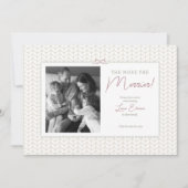 居心地の良いクリスマス 5x7" 写真付き誕生報告カード シーズンカード (正面)