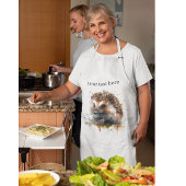 居心地の良いクリッター:ハリネズミの水色カスタム、 エプロン