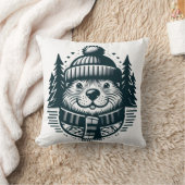 居心地の良いクリッター：究極の愛らしいビーバー枕 クッション (ブランケット)