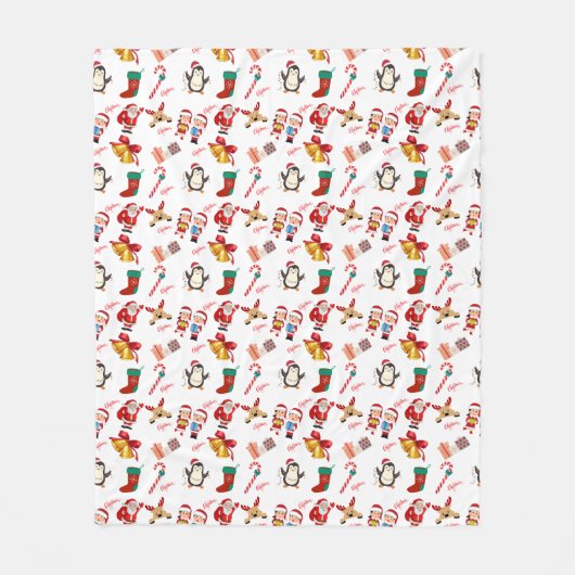 居心地の良いクロース:クリスマススナグルブランケット フリースブランケット (正面)