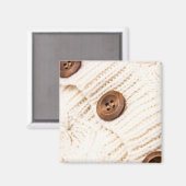 居心地の良いケーブル編み磁石 マグネット (正面/裏面)