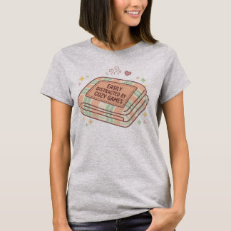 居心地の良いゲームに気を取られるブランケットTシャツ Tシャツ