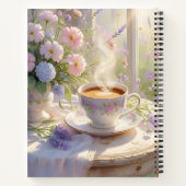 居心地の良いコテージコーヒー&ワイルドフラワー素朴・モーニング ノートブック (裏面)