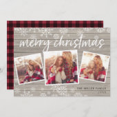 居心地の良いコラージュ | 休日の写真カード シーズンカード (正面/裏面)