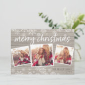 居心地の良いコラージュ | 休日の写真カード シーズンカード (スタンド正面)